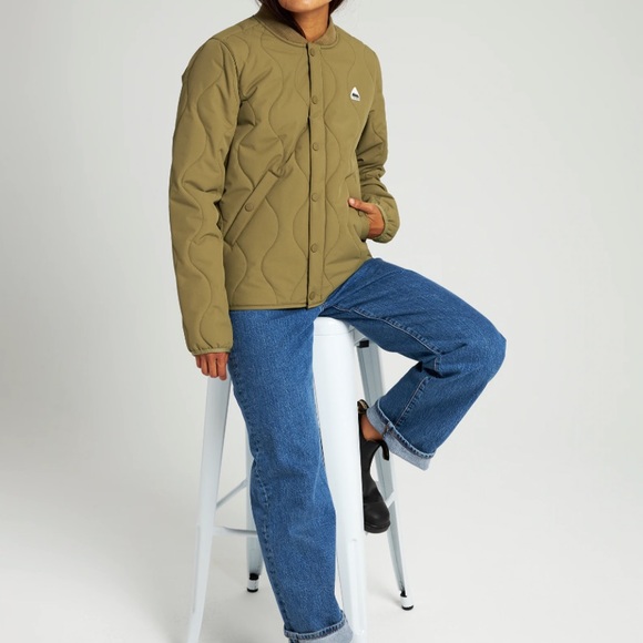 Burton Kiley jacket size small cream white puffer spring jacket - Picture 3 of 8